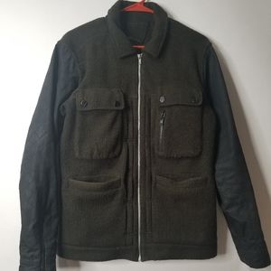 Comune Wool Blend Mixed Media Jacket Size L